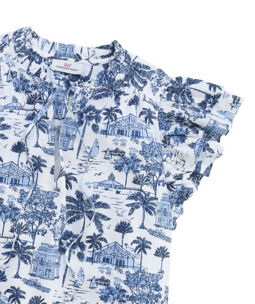 OUTLET Adare Ruffle Popover Top