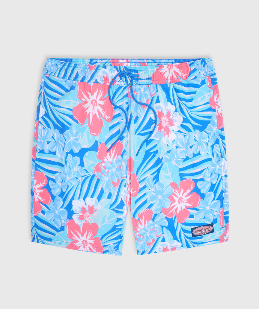OUTLET 7 Inch Vintage Floral Chappy Swim Trunks