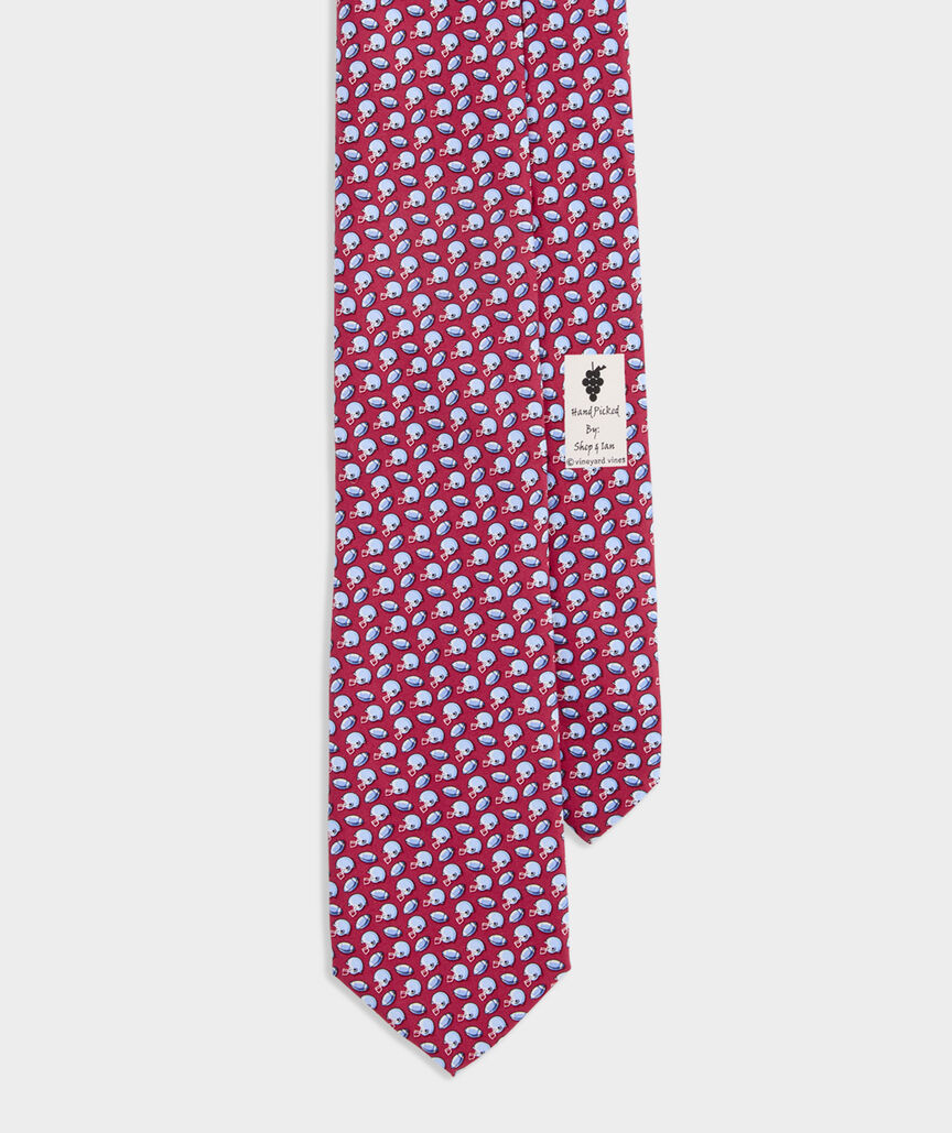 Boys' Tossed Football & Helmet Silk Tie