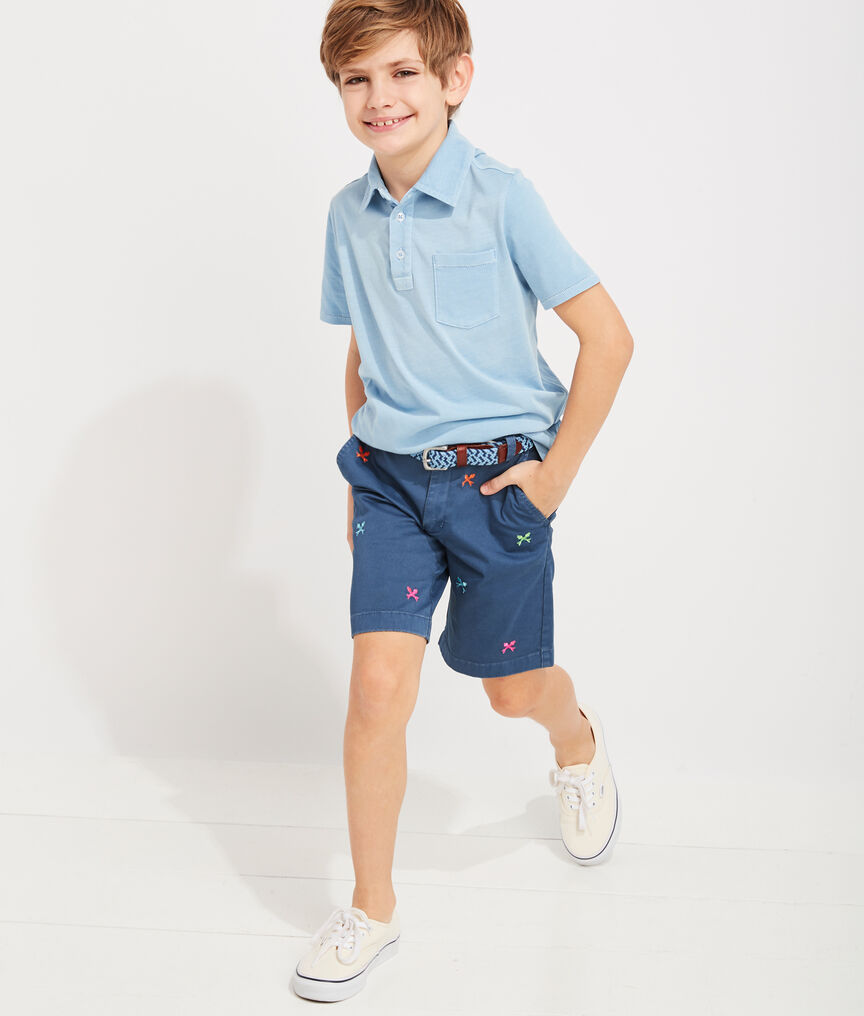 Boys' Crossed Fish Bone Breaker Short