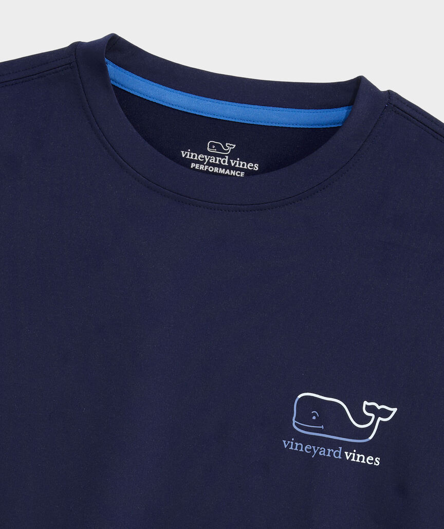Boys' Performance Burgee Whale Short-Sleeve Harbor Sun Tee