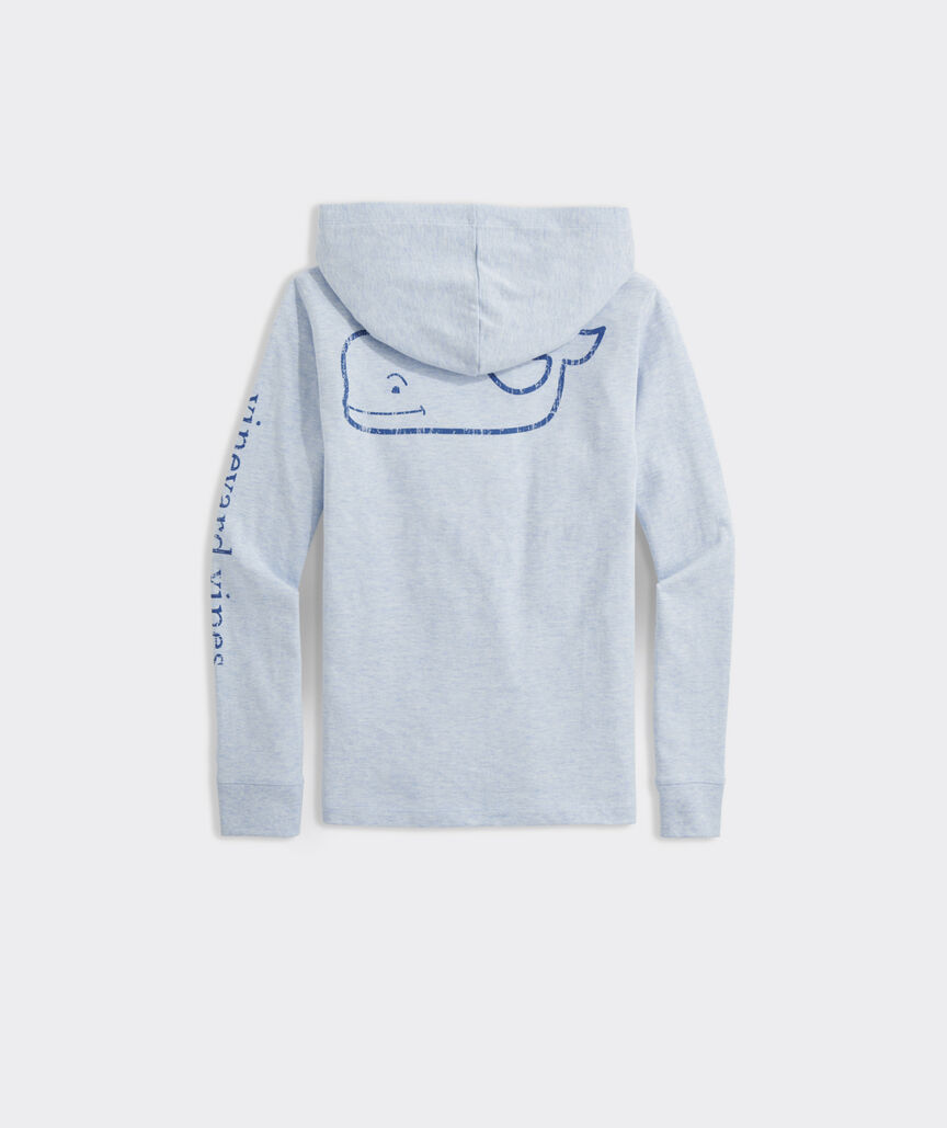Boys' Vintage Whale Long-Sleeve Hoodie Tee