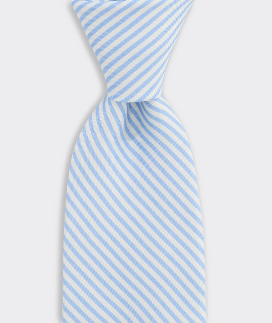 Boys' Vineyard Seersucker Printed Tie