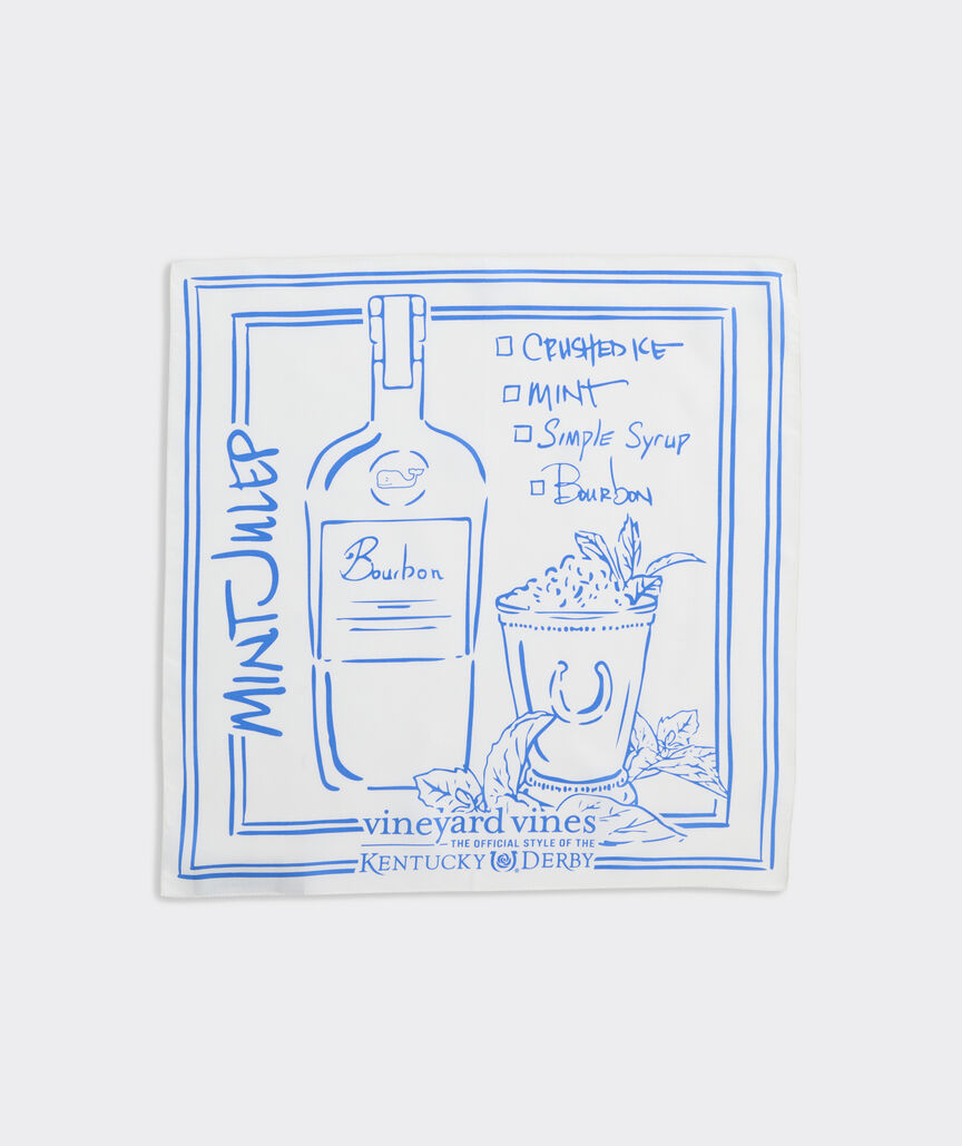 Kentucky Derby Mint Julep Recipe Pocket Square