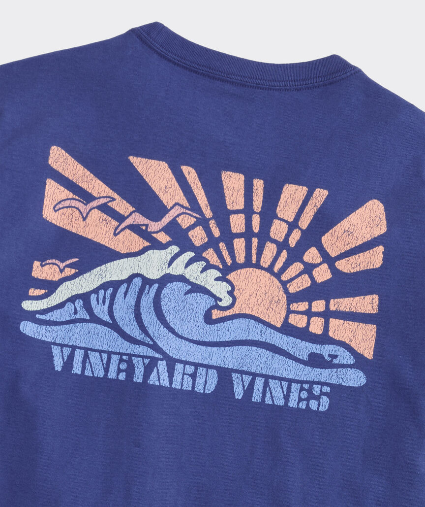 Sunray Wave Short-Sleeve Pocket Tee