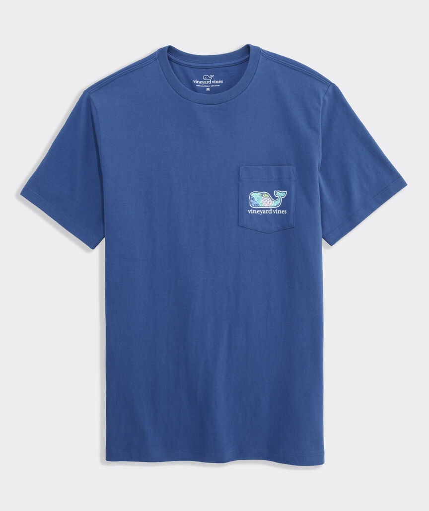 Beach Bar Vibes Whale Short-Sleeve Pocket Tee