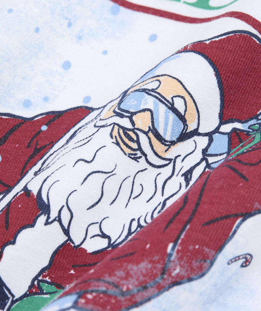 Santa Ski Long-Sleeve Pocket Tee