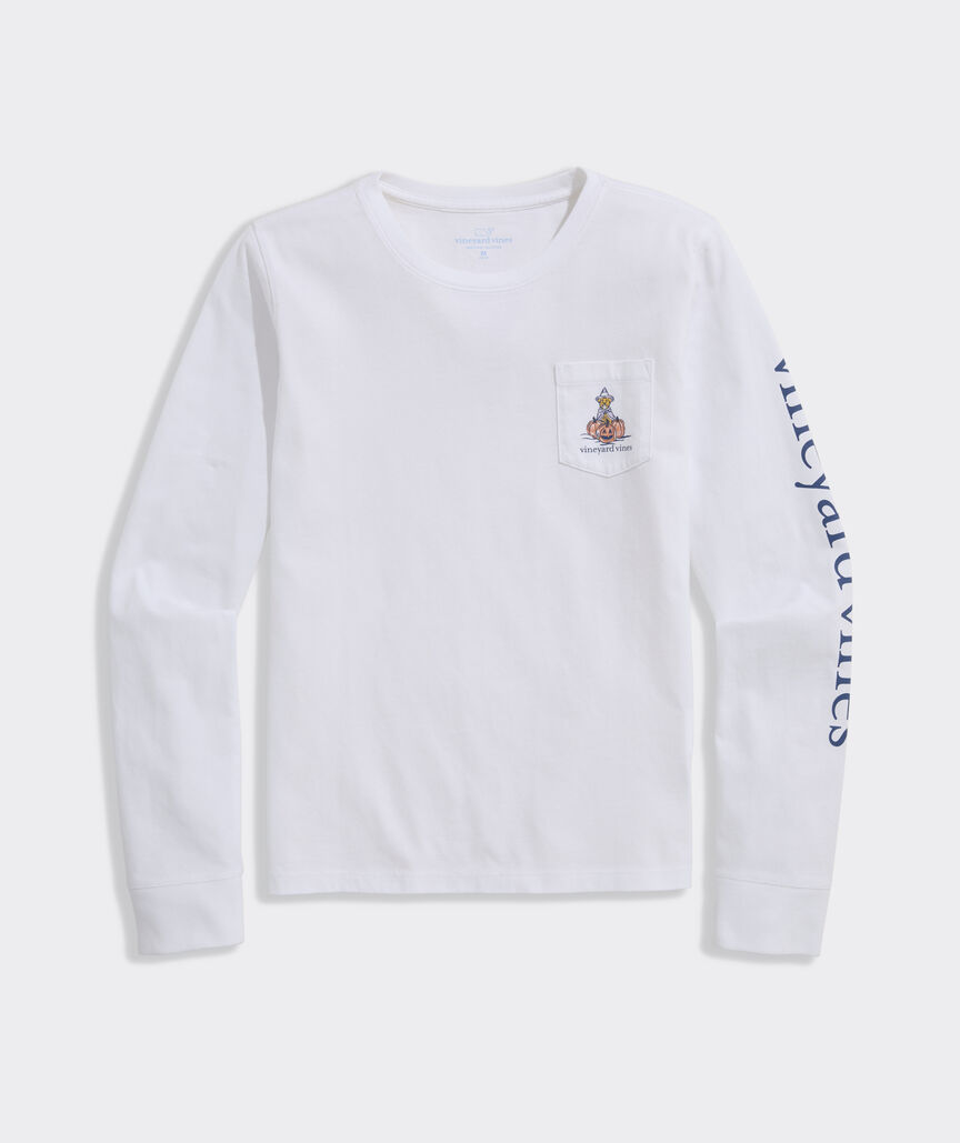 Girls' Pumpkin Patch Pup Long-Sleeve Pocket Tee