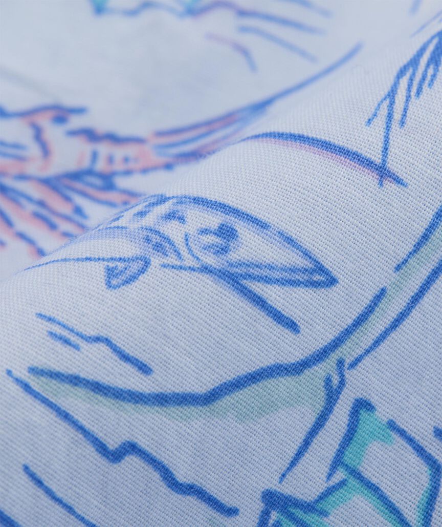 Boys' Key West Scenic Cotton Short-Sleeve Shirt