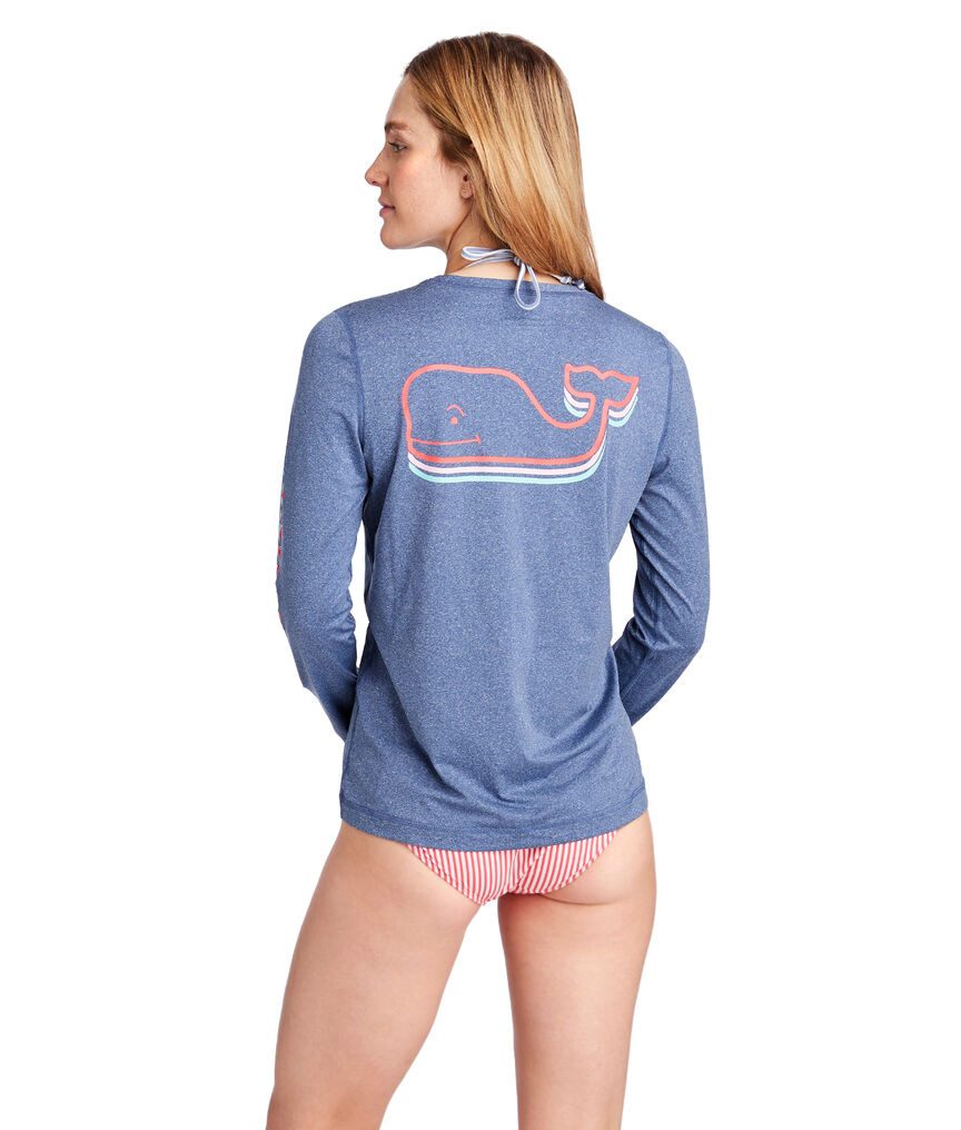 Long-Sleeve Vintage Whale Swim Shirt