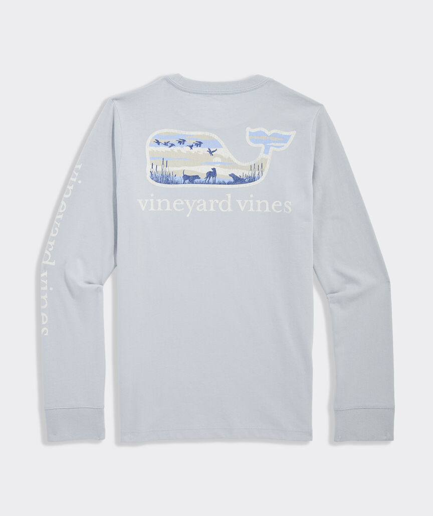 Boys' Duck Hunt Whale Long-Sleeve Pocket Tee