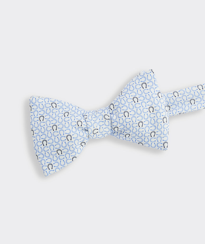 Kentucky Derby Micro Horseshoes Silk Bow Tie