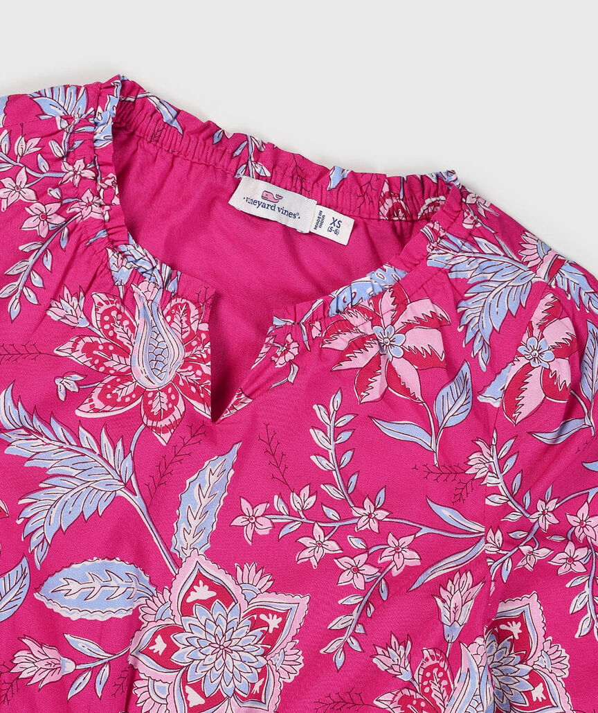 OUTLET Girls' Poplin Flounce Dress