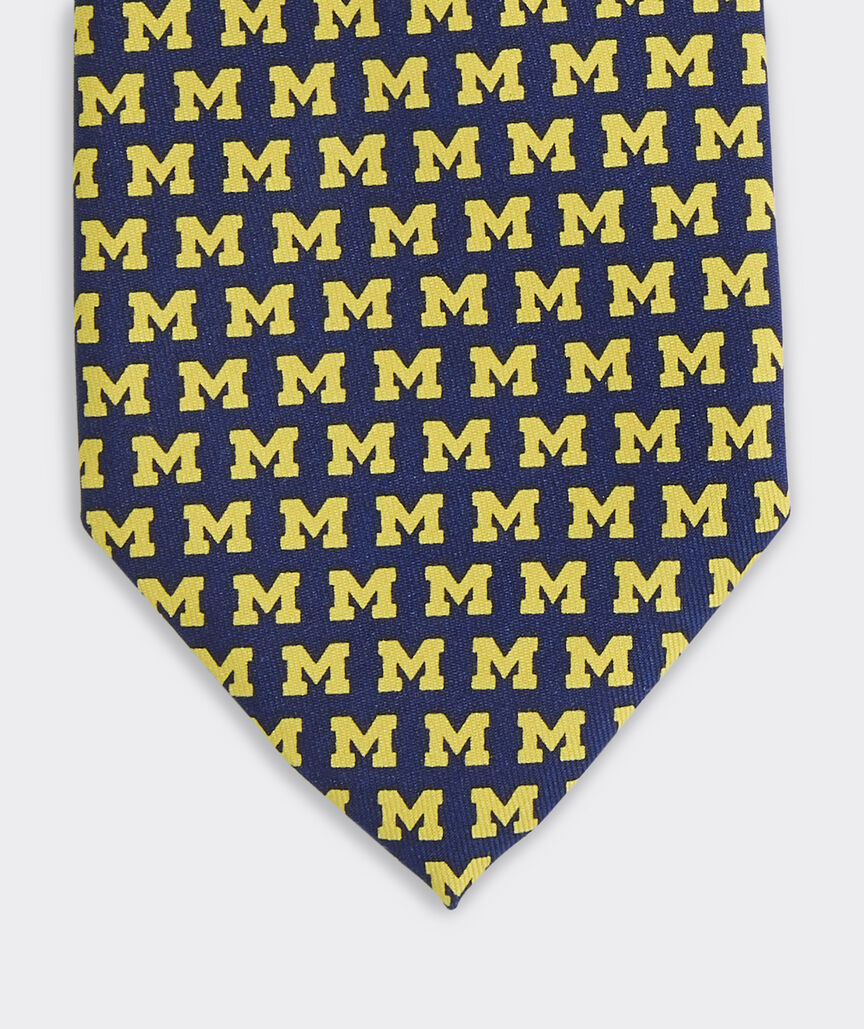 University of Michigan Silk Tie