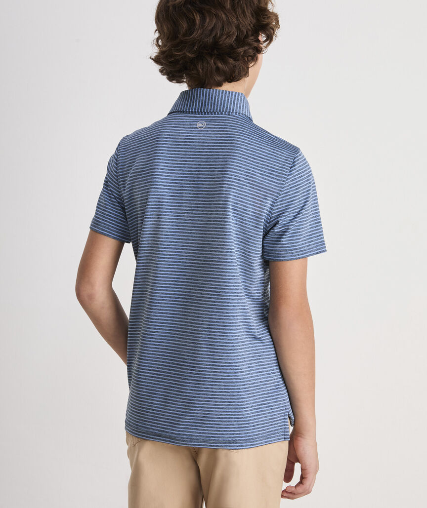 Boys' Performance Bradley Stripe Sankaty Polo
