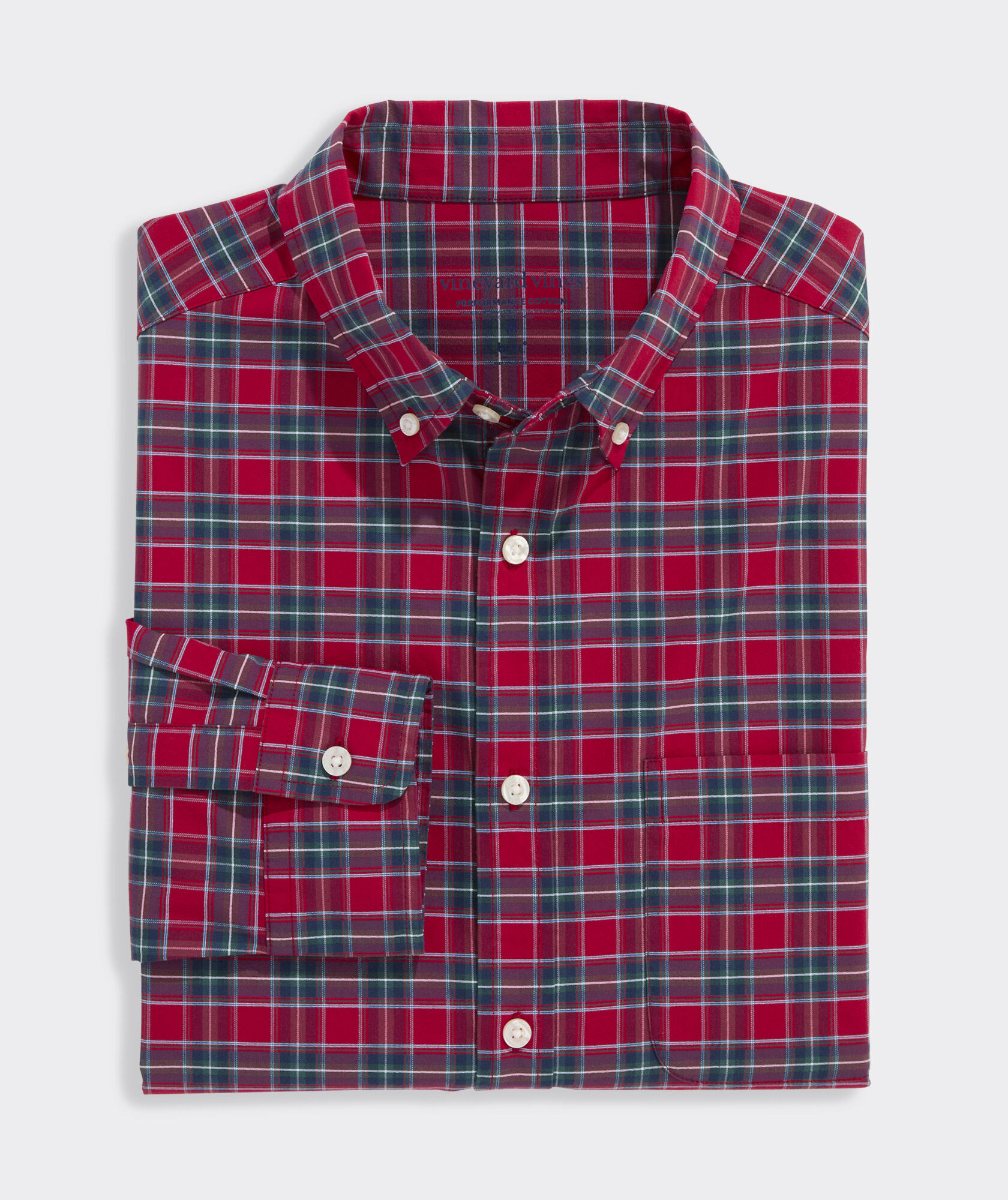 Yuletide Tartan Performance Cotton Shirt