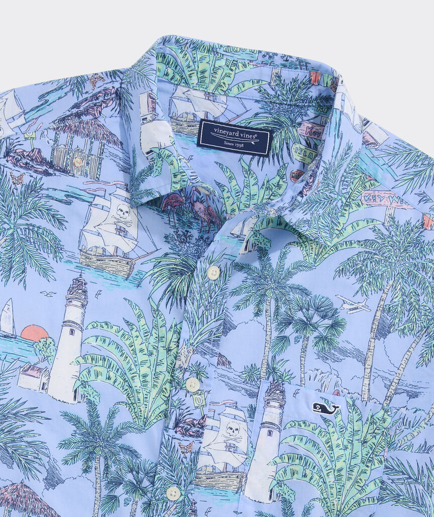 Keys To Escape Cotton Short-Sleeve Shirt