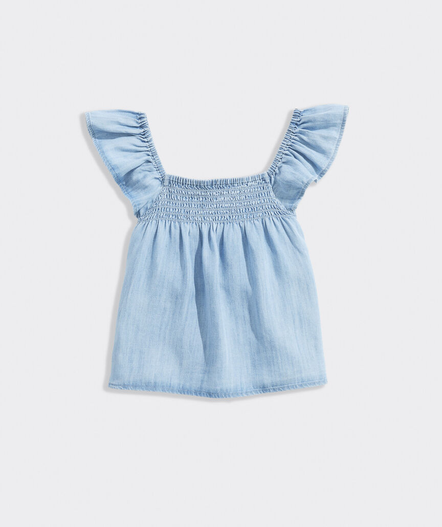 Girls' Ashe Chambray Top