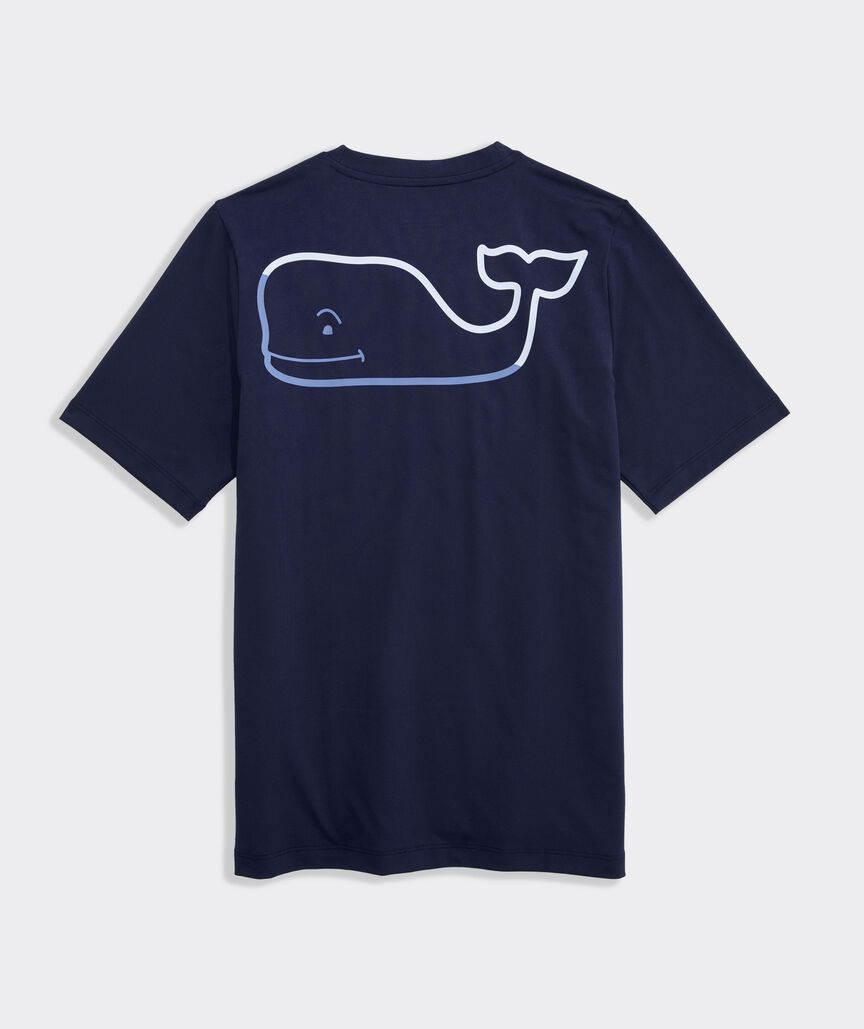 Boys' Performance Burgee Whale Short-Sleeve Harbor Sun Tee