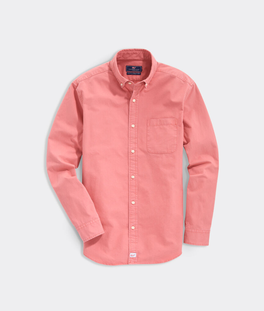 Classic Fit Solid Twill Murray Button-Down Shirt