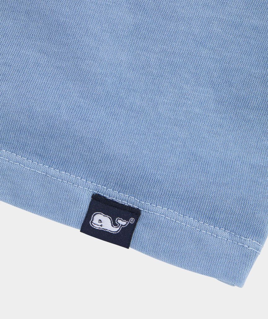 Garment-Dyed Striped Surf Long-Sleeve Hoodie Tee