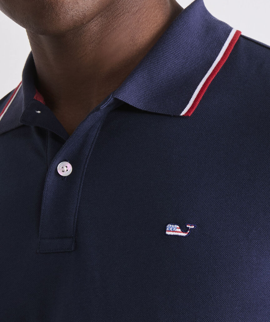 Tipped Edgartown Pique Polo