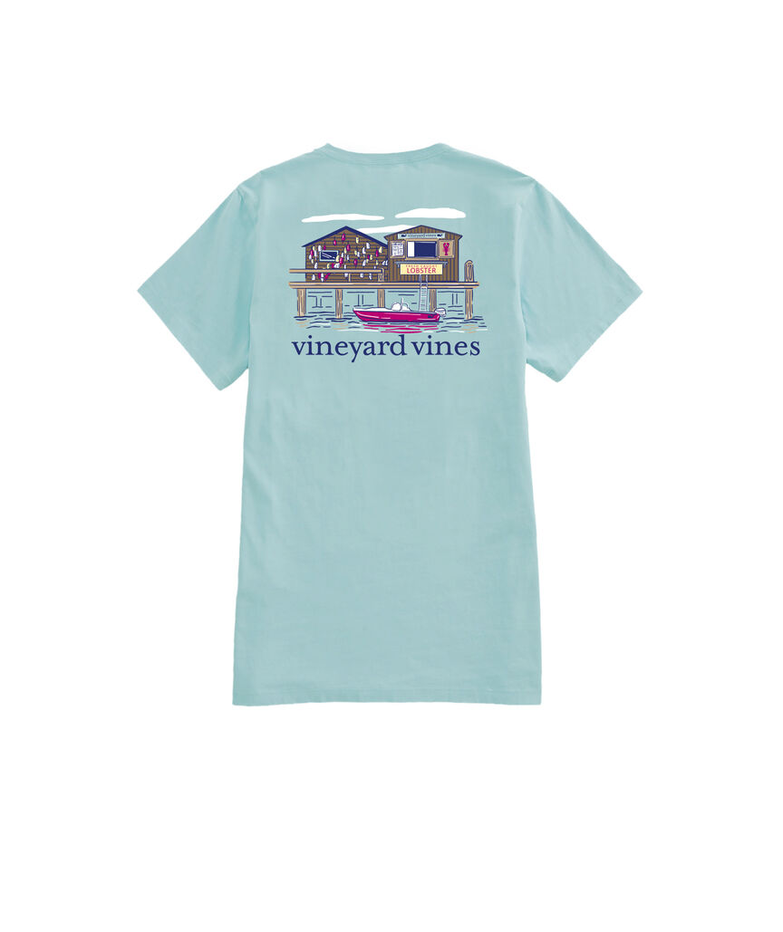 OUTLET Women's Dockside Lobster Shack Short-Sleeve Pocket Tee