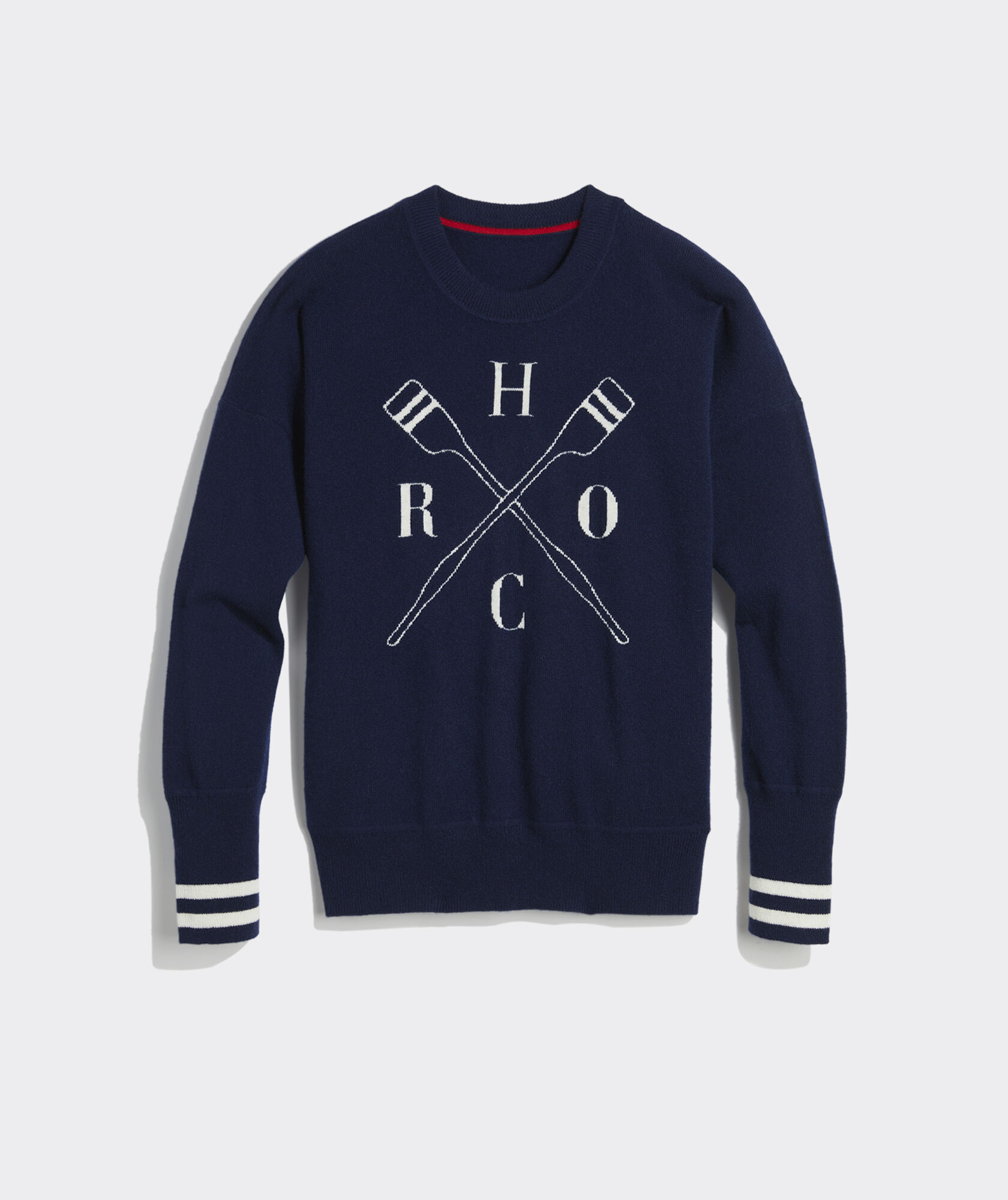 Women's Limited-Edition Head Of The Charles® Cross Oars Intarsia Cashmere Crewneck Sweater