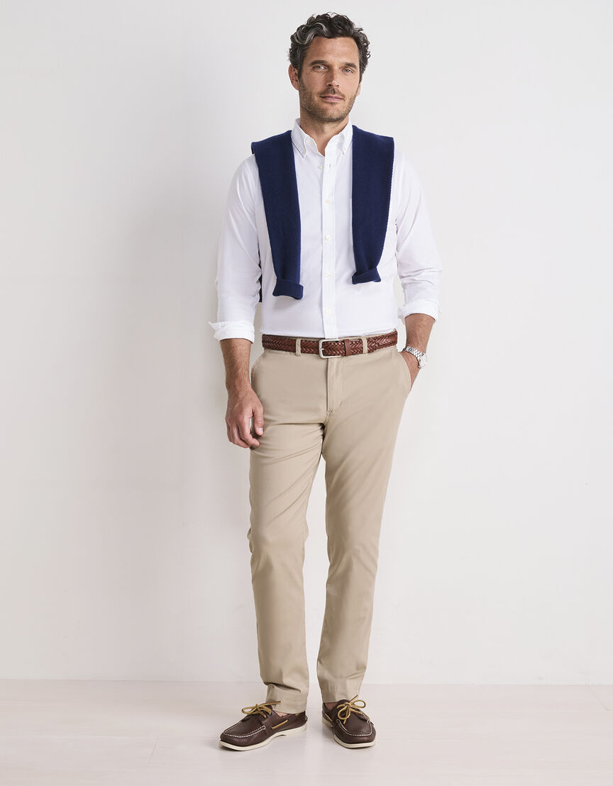 Performance Cotton Breakwater Solid Slim Fit Shirt