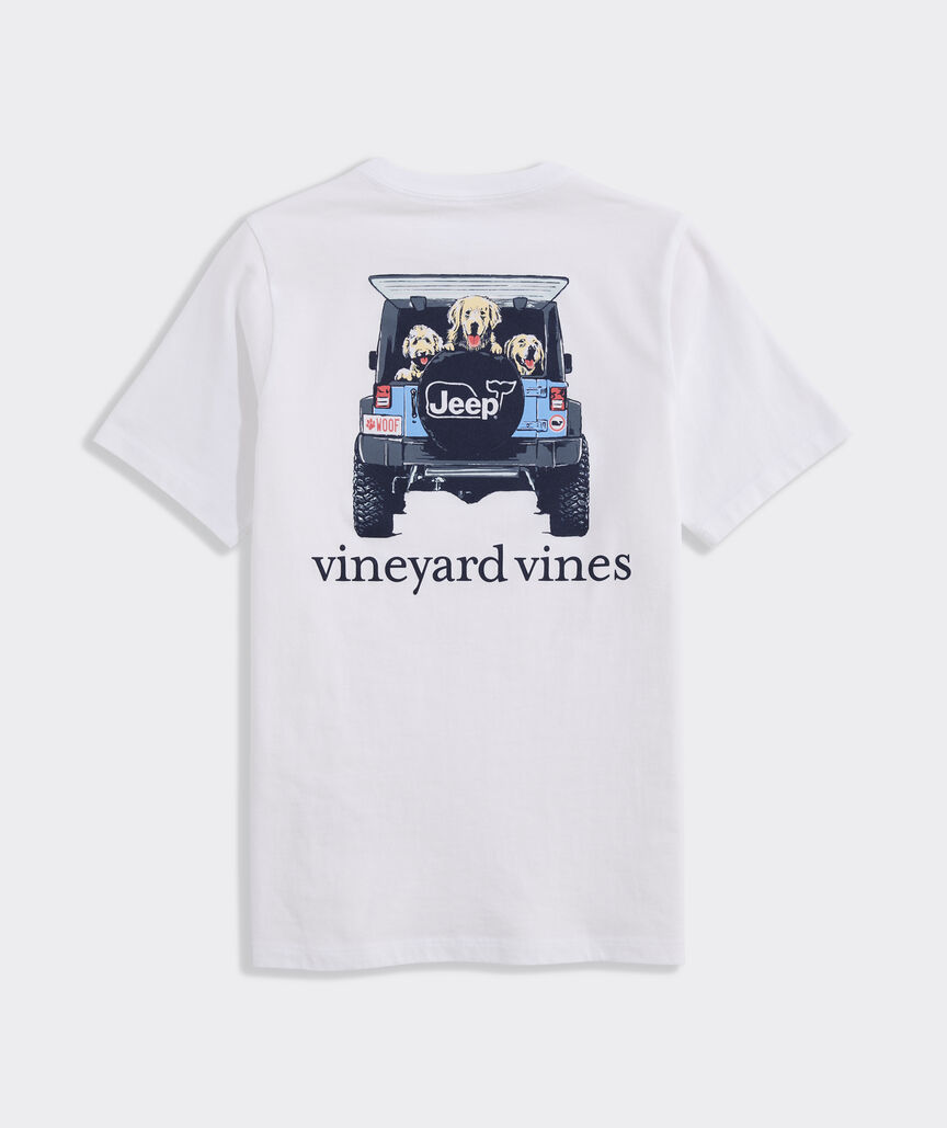 Jeep Collection Boys' Road Dogs Short-Sleeve Pocket Tee