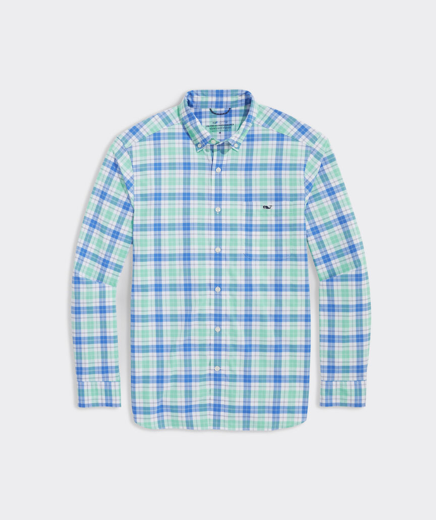 On-The-Go Nylon Plaid Shirt
