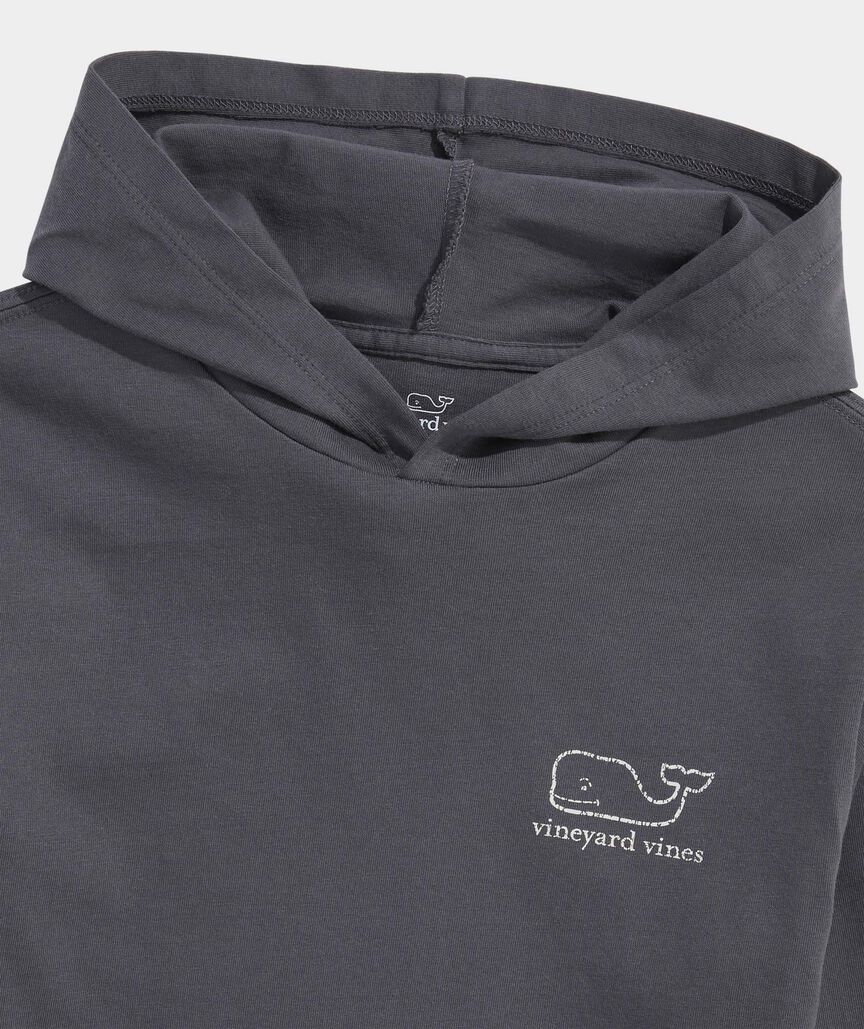 Boys' Vintage Whale Long-Sleeve Hoodie Tee