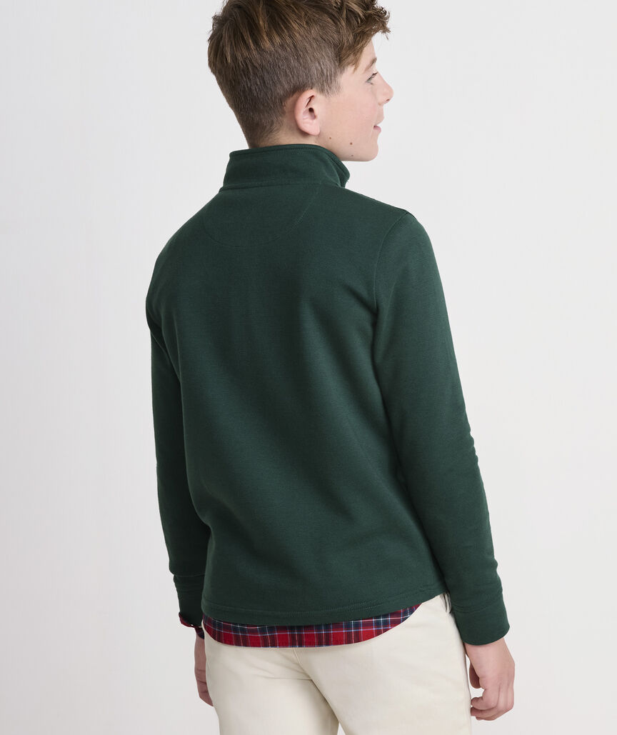 Boys' Plaid Collar Saltwater Quarter-Zip