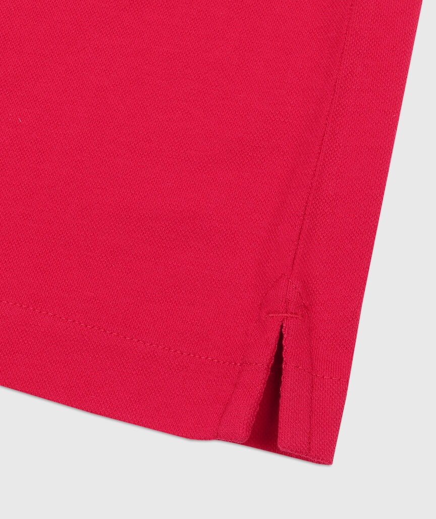 OUTLET Boys' Santa Whale Stretch Pique Polo