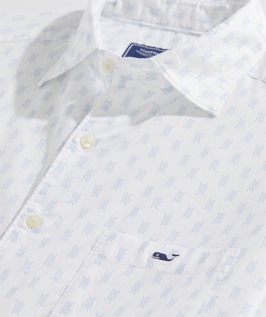 Mens Sailing Knots Short-Sleeve Shirt