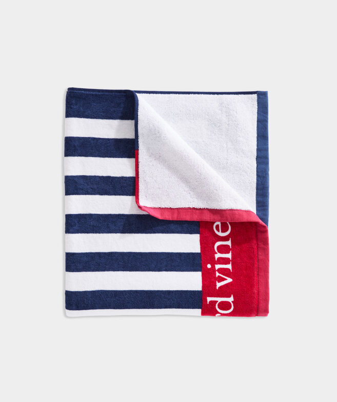 Red White and Blue Stripe Towel