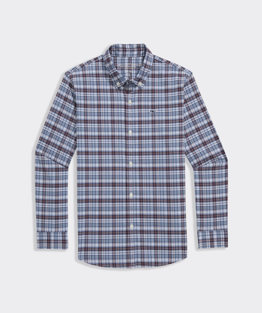 Boys' Performance Cotton Quidnet Tattersall Shirt