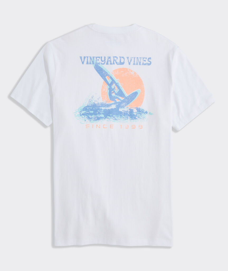 Windsurfer Poster Short-Sleeve Pocket Tee