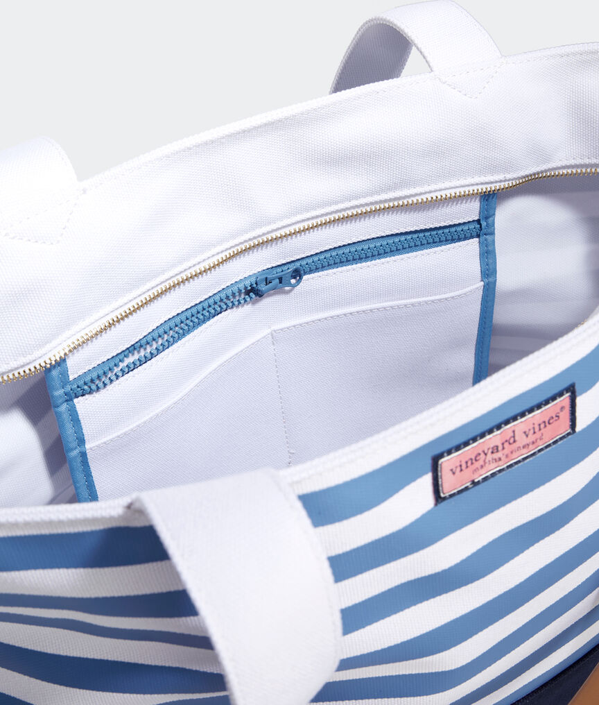 Large Striped Vineyard Tote