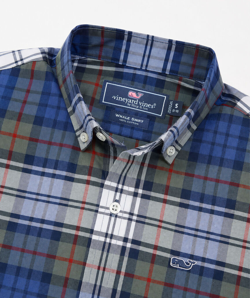 OUTLET Boys' Poplin Plaid Shirt