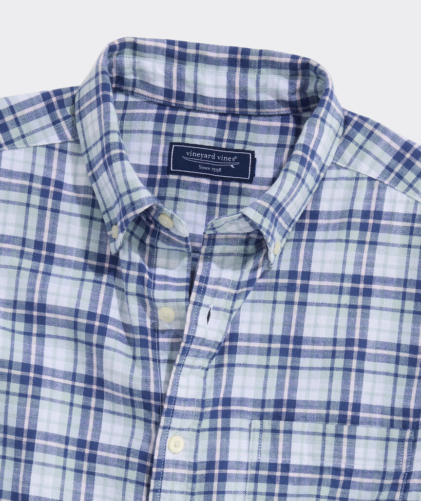 Coskata Plaid Island Cotton Short-Sleeve Shirt