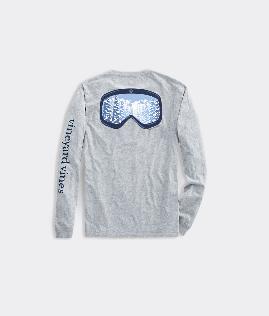 Scenic Ski Goggles Long-Sleeve Pocket Tee