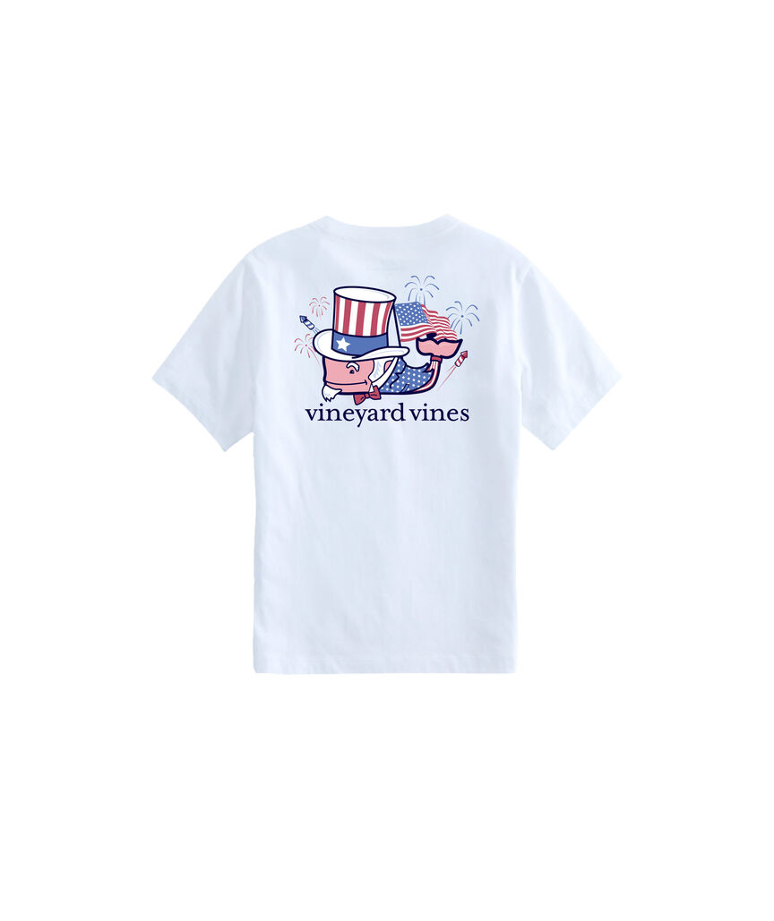 OUTLET Boys' Uncle Sam Whale Short-Sleeve Pocket Tee