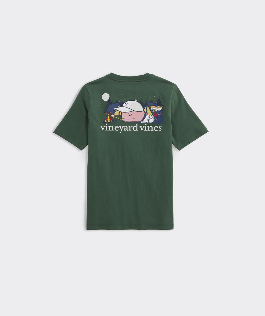 Boys' Glow-In-The-Dark Summer Camp Whale Short-Sleeve Pocket Tee