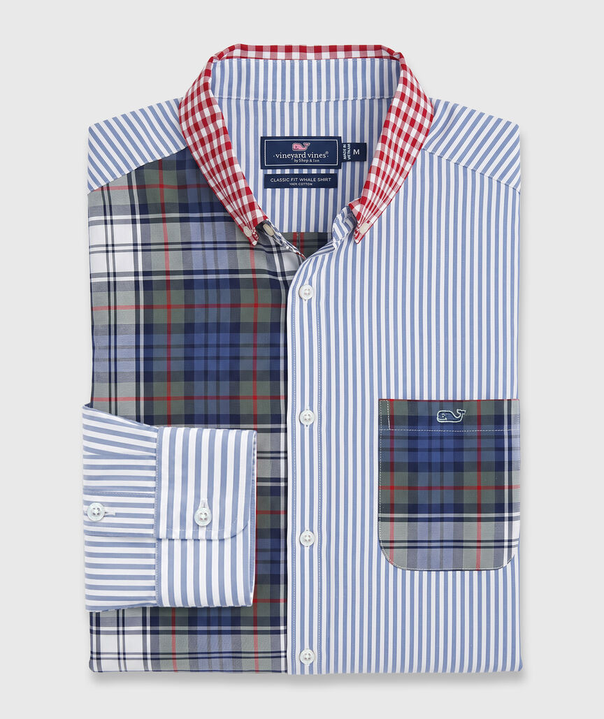 OUTLET Poplin Party Plaid Shirt