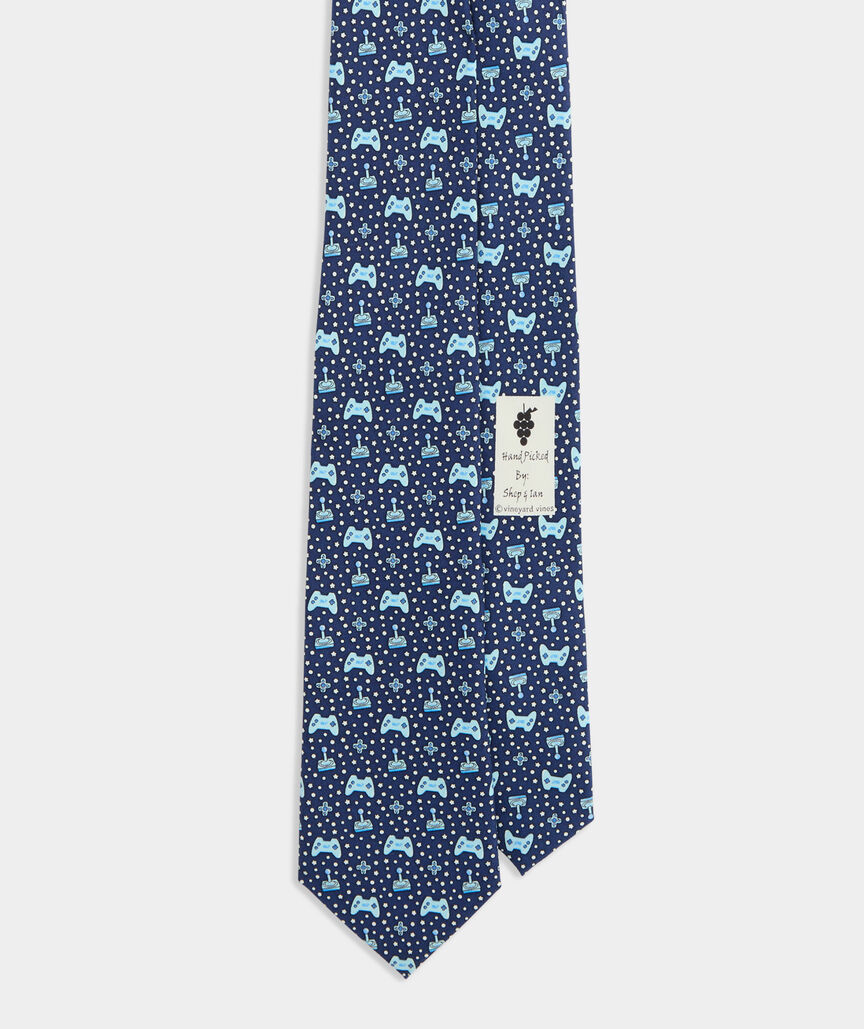 Boys' Retro Gaming Silk Tie