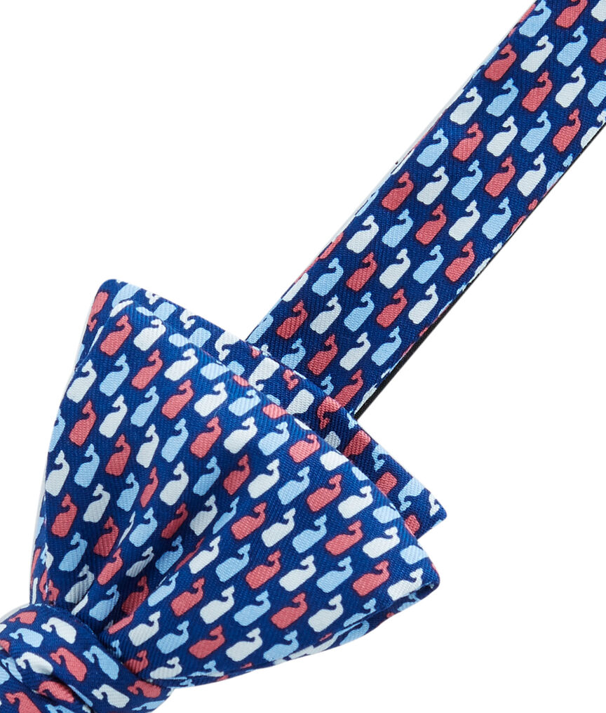 Red, White & Whale Bow Tie