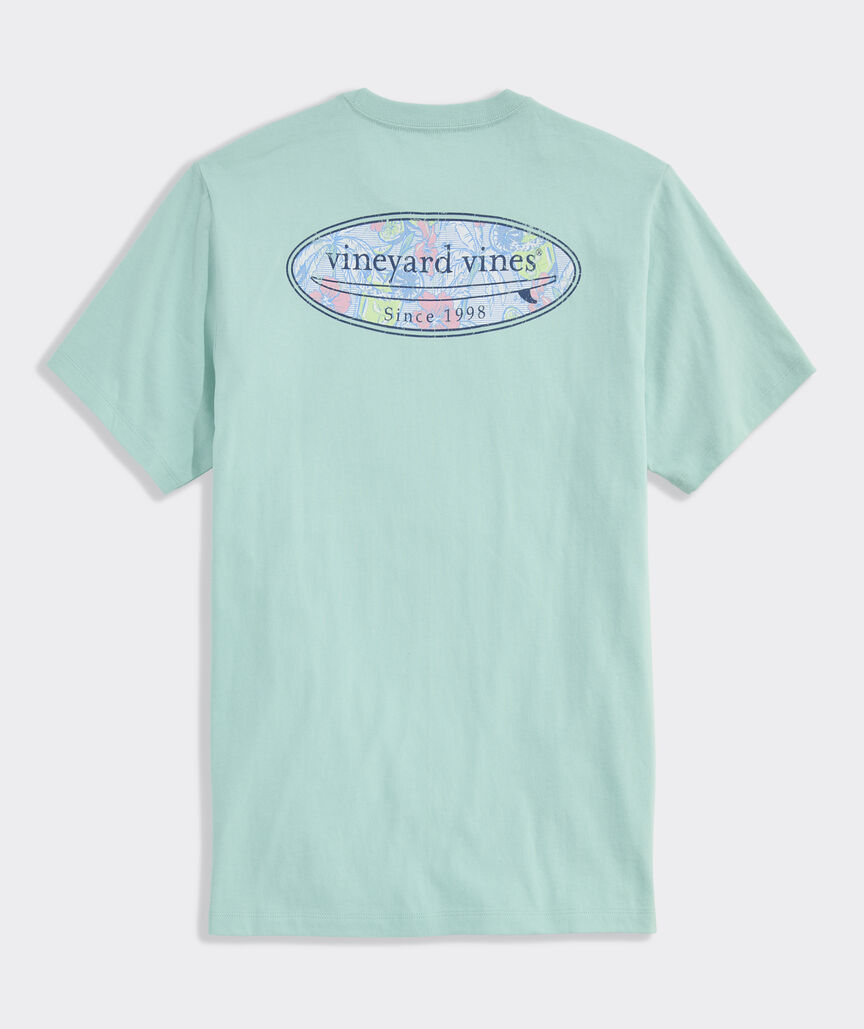 Florita Palm Surf Logo Short-Sleeve Pocket Tee