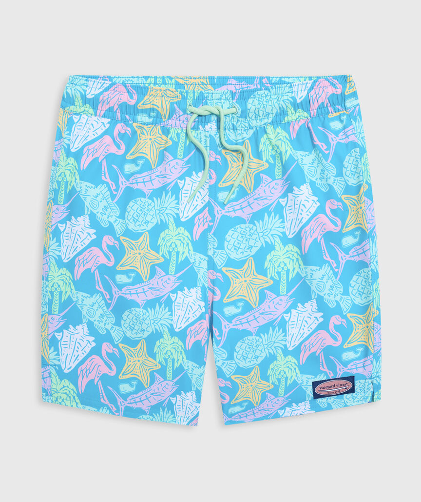 OUTLET 5 Inch Island Icon Chappy Swim Trunks