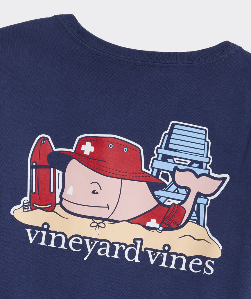 Girls' Lifeguard Whale Long-Sleeve Pocket Tee
